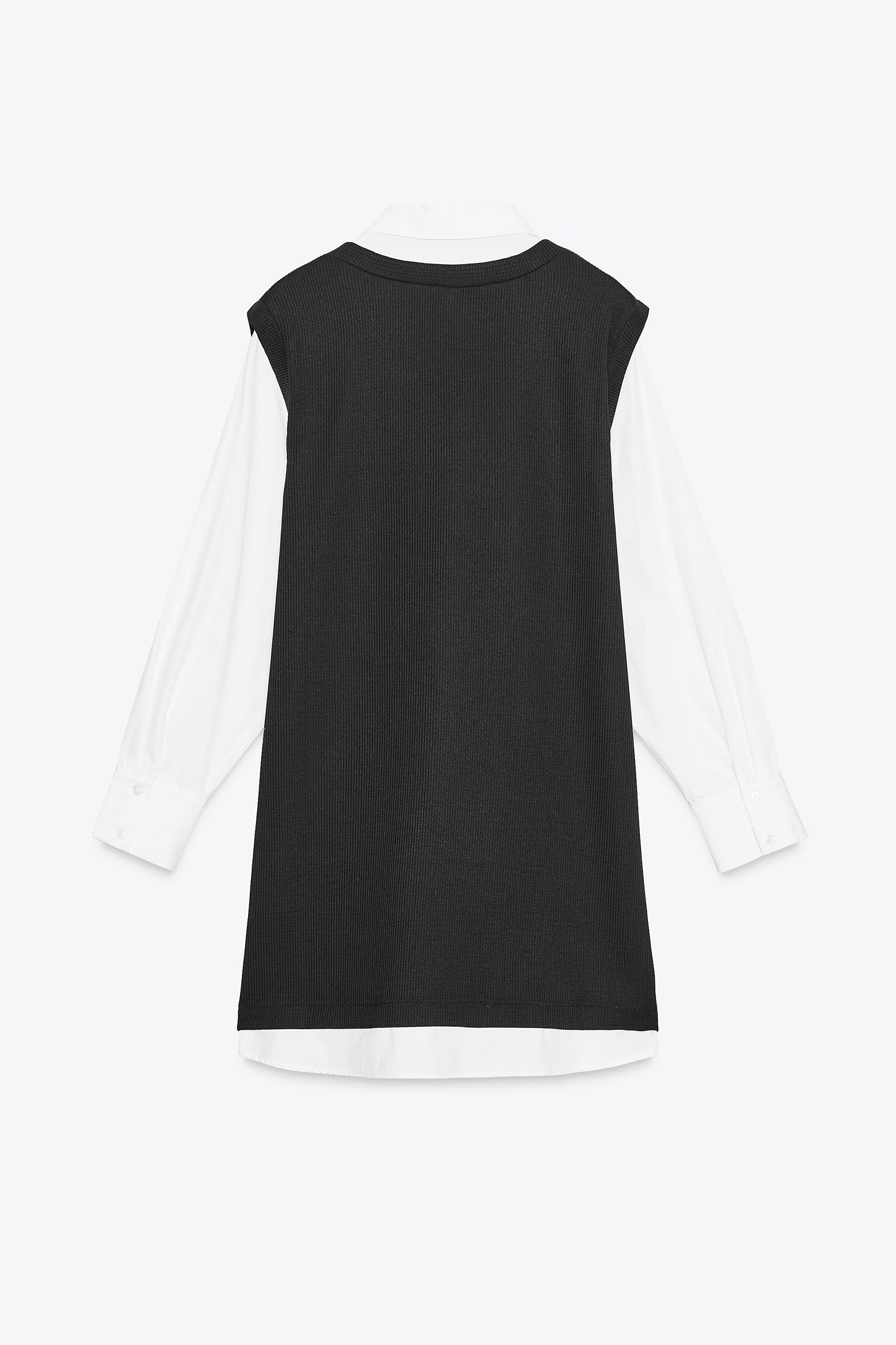 Robe Courte Bimatière Popeline